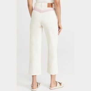 Levi’s Sample Ribcage Rainbow Stitch Crop Straight Jeans Chasing Rainbows